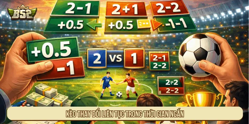 Kèo thay đổi liên tục trong thời gian ngắn