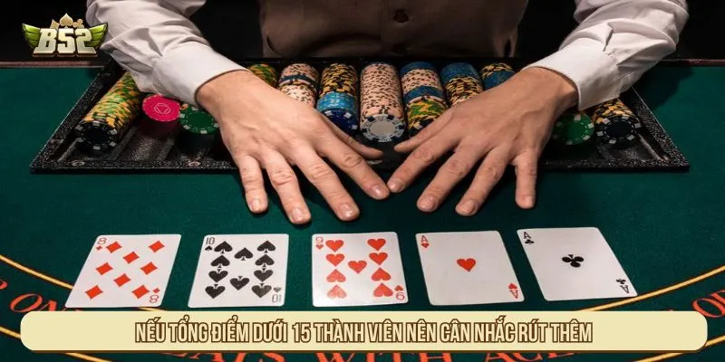 Nếu tổng điểm dưới 15 thành viên nên cân nhắc rút thêm