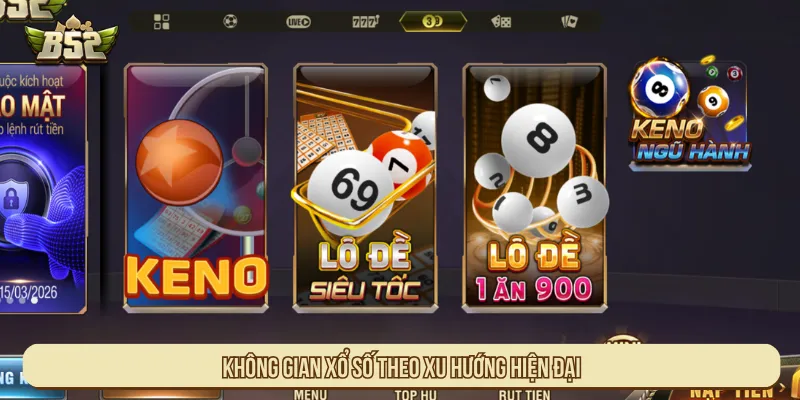 Xổ số thiết kế sảnh game hiện đại và đa dạng
